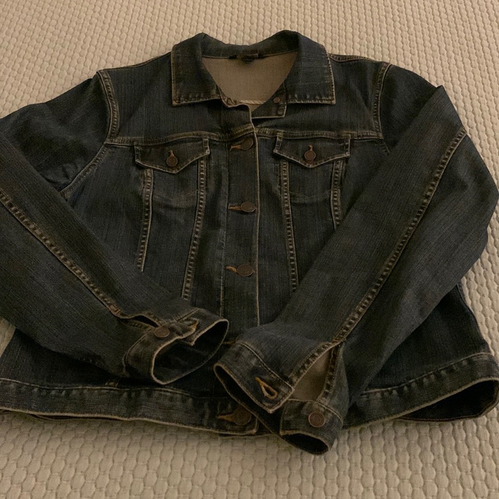 Lands End Women’s Vintage Jean Jacket Size Large